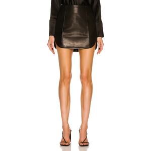 The Sei Leather Mini Skirt Size 0